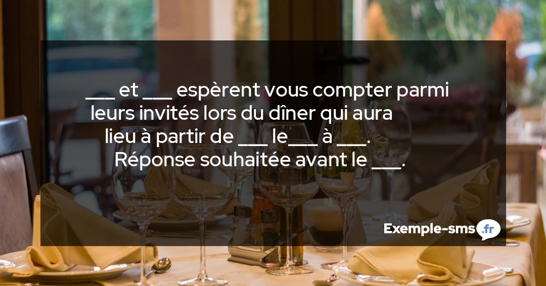 sms invitation restaurant exemple de texte d’invitation Growthreport